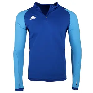 adidas Mens Tiro23 Competition Mock Neck Long Sleeve Quarter Zip Soccer Cleats  - Blue