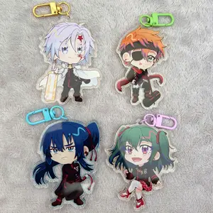 Allen, Kanda, Lavi & Lenalee Acrylic Keychains, Unique Style And Fun For Fans Who Love Creative Accessories, Cute Kawaii Bag Charm, Key Accessory, Gift for Fans, Collectible Character Charm, for Bags, Keys, Backpacks, Cute Decor, Gift Idea
