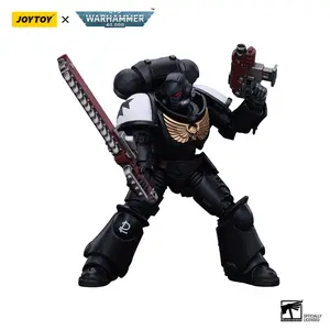JOYTOY Warhammer 40,000 1/18 Action Figure Space Marines Black Templars Outriders Brother Valtus JOYTOY Warhammer 40,000 1/18 Action Figure Space Marines Black Templars Outriders Brother Valtus