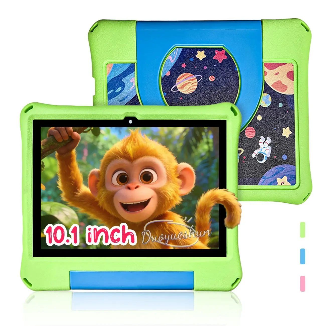 New 10.1 Inch Kids Learning Entertainment Toddler Tablet PC, Android 12 System, 5g WiFi, 1tb Expandable, Parental Control, Shockproof Case, Gift for Kids
