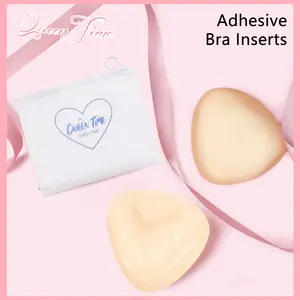 Ultra Push Up Sticky Bra Pads Inserts Double Sided Adhesive Bra Inserts for Sports Bra Swimsuit A Pair of Products  perfect boost glow lifted bra Silicone Triangle Push-Up Bra Tape