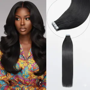 Jet Noir Sleek Remy Tape‑Ins