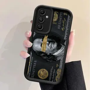 for Samsung Black Dollar Phone Case  Soft  Frosted  Full Cover  Ultra/for Samsung Galaxy S26 S25 S24 S23 S22 S21 Fe Plus Ultra A13 A14 A15 A16 A17 A33 A34 A35 A36 A52 A53 A54 Note20