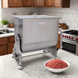 Hakka 15Lbs/7.5L Tilt Tank Meat Mixers Countertop Manual  Mixing Machine