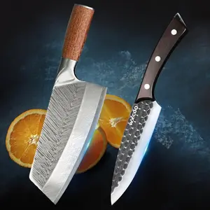 1-2PCS Professional Santoku Utility Knife Sharp Multipurpose Chef Cooking Knife for Kitchen Household Vegetable Chopper Beef