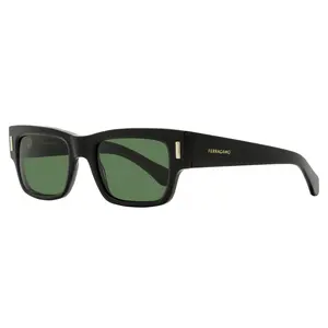 Ferragamo Rectangular Rivet Sunglasses SF2011S 001 Black 53mm