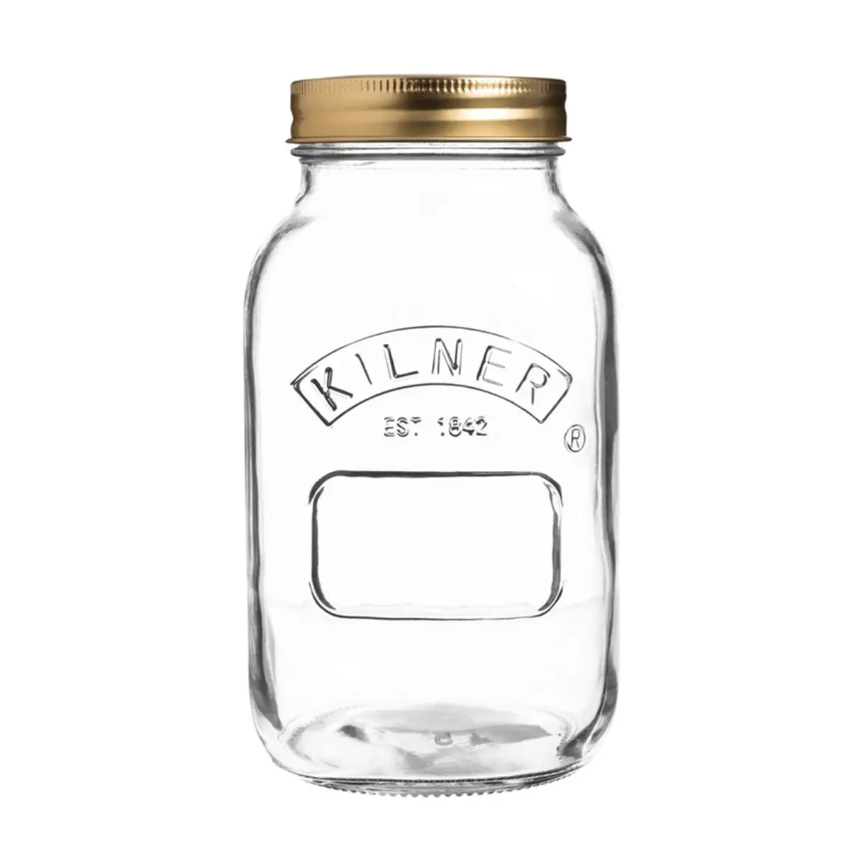 Rayware Glass Preserve Jars with Airtight Dual Lids - 34 oz, Pack of 12, Kitchen Utensils for Kitchen Storage, Versatile for Pickles, Airtight Cap Jars