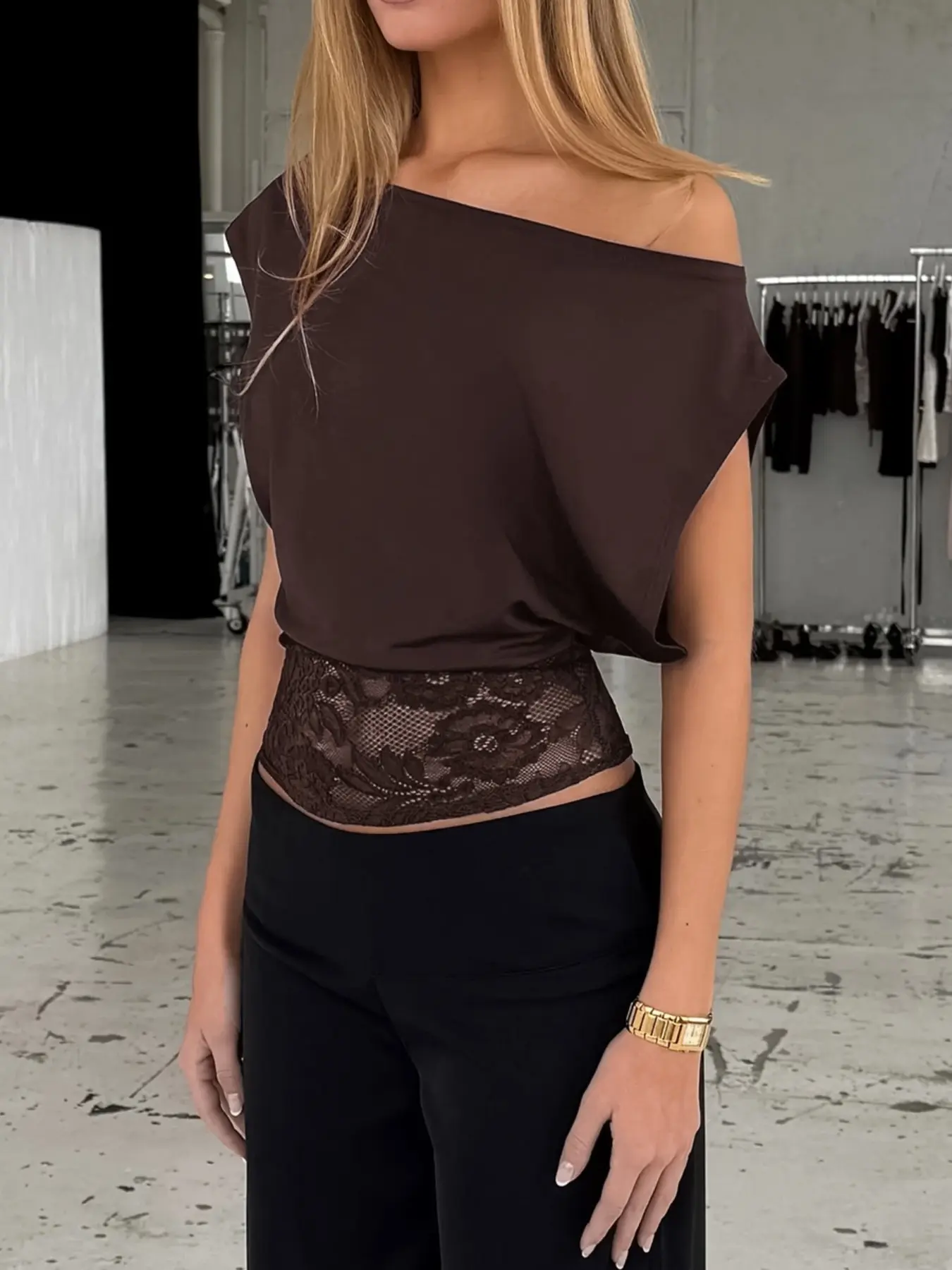 off shoulder top lace - TikTok Shop