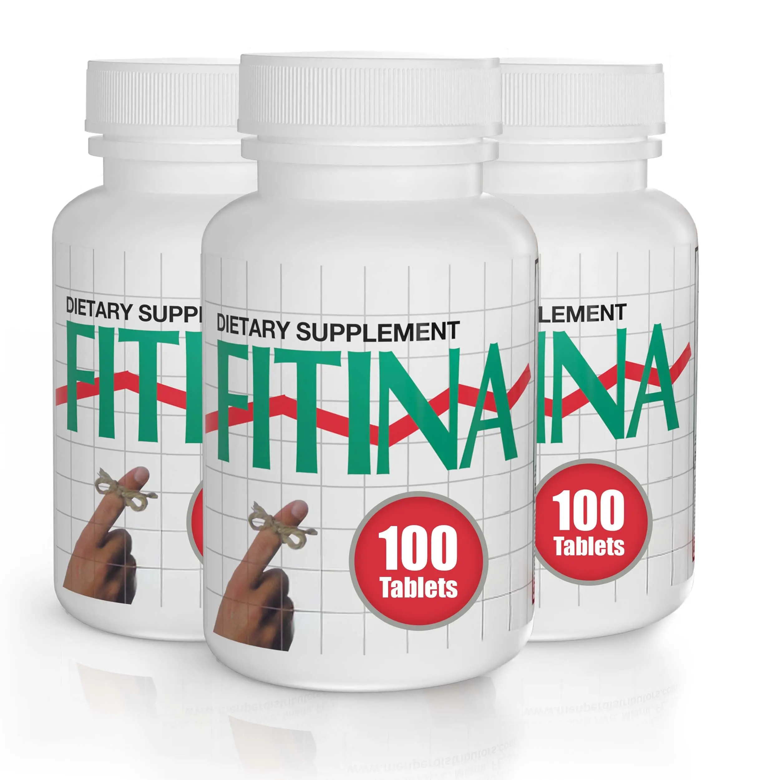 Fitina Natural B Vitamin Dietary Healthcare Tablets - Lab-Tested Multi-Nutrient Supplements for Brain Health & Focus Support, 100 Tabs per Bottle, 3-Pack