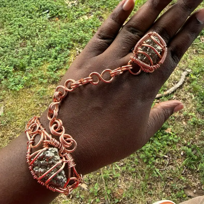 Juma Copper King Gemstone Freedom Bracelet Set