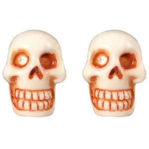 Skull Stud White Earring Jewelry Skull Stud White Earring Jewelry