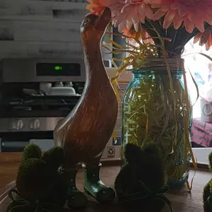 Goose Statue for Home Decor, Resin Swan Figurine for Indoor Outdoor Use, Farmhouse Desk Decor for Living Room & Garden Art, Resin Animal Sculptures #GLOBAL PICKS