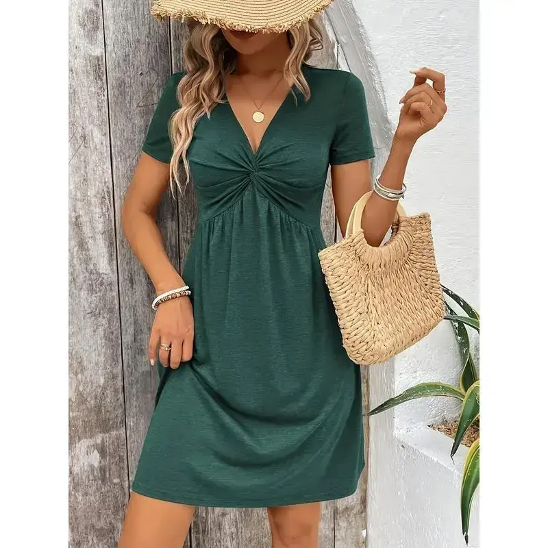 twisted front dress - TikTok Shop