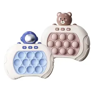 Quick Push Pop Game, Fast Puzzle Game Machine toy, Bubble toy, Puzzle Educational Console, Light Up Handheld Squeeze, Stress Relief Sensory Dream