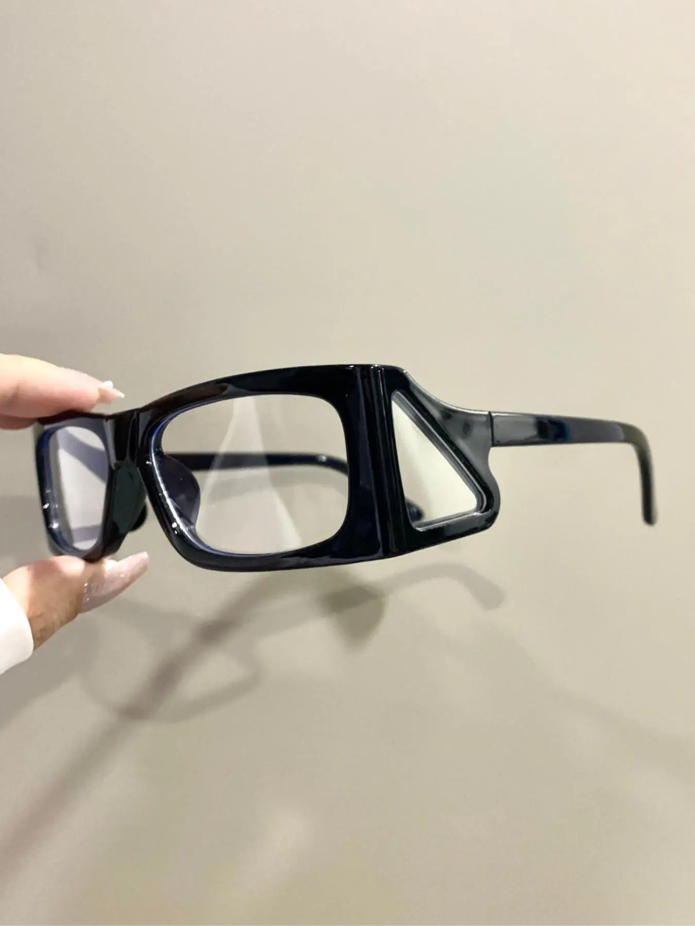 Unisex Punk Style Geometric Frame Eyeglasses, Trendy Casual Eyeglasses for Everyday Use, Fashion Accessories for Outdoor Activities, Square Frame Glasses, Stylish Trendy Eyewear, Stylish Square Frames, Fashion Accessory Eyewear
