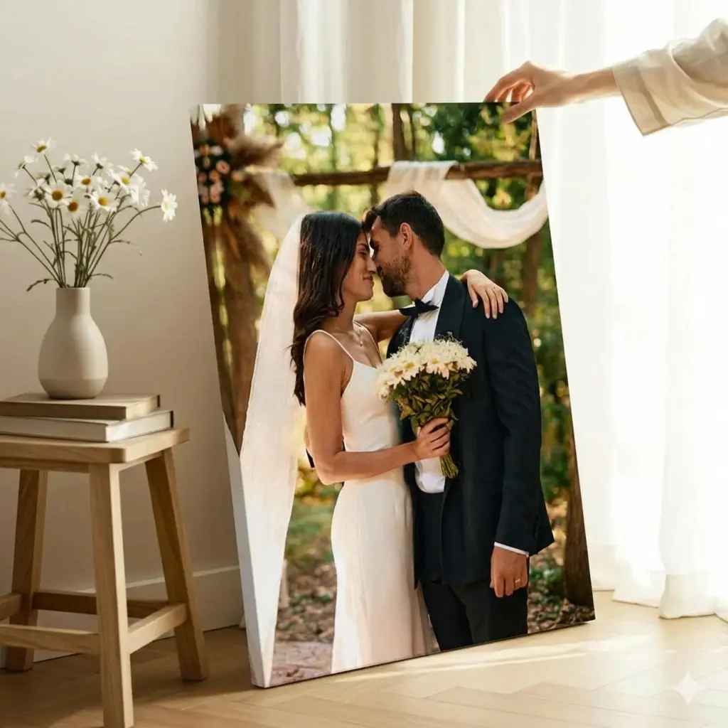 Custom Canvas Photo Prints - Artistic Framed Wall Art, Personalized Home Decor, Customized Gift for Key Memories