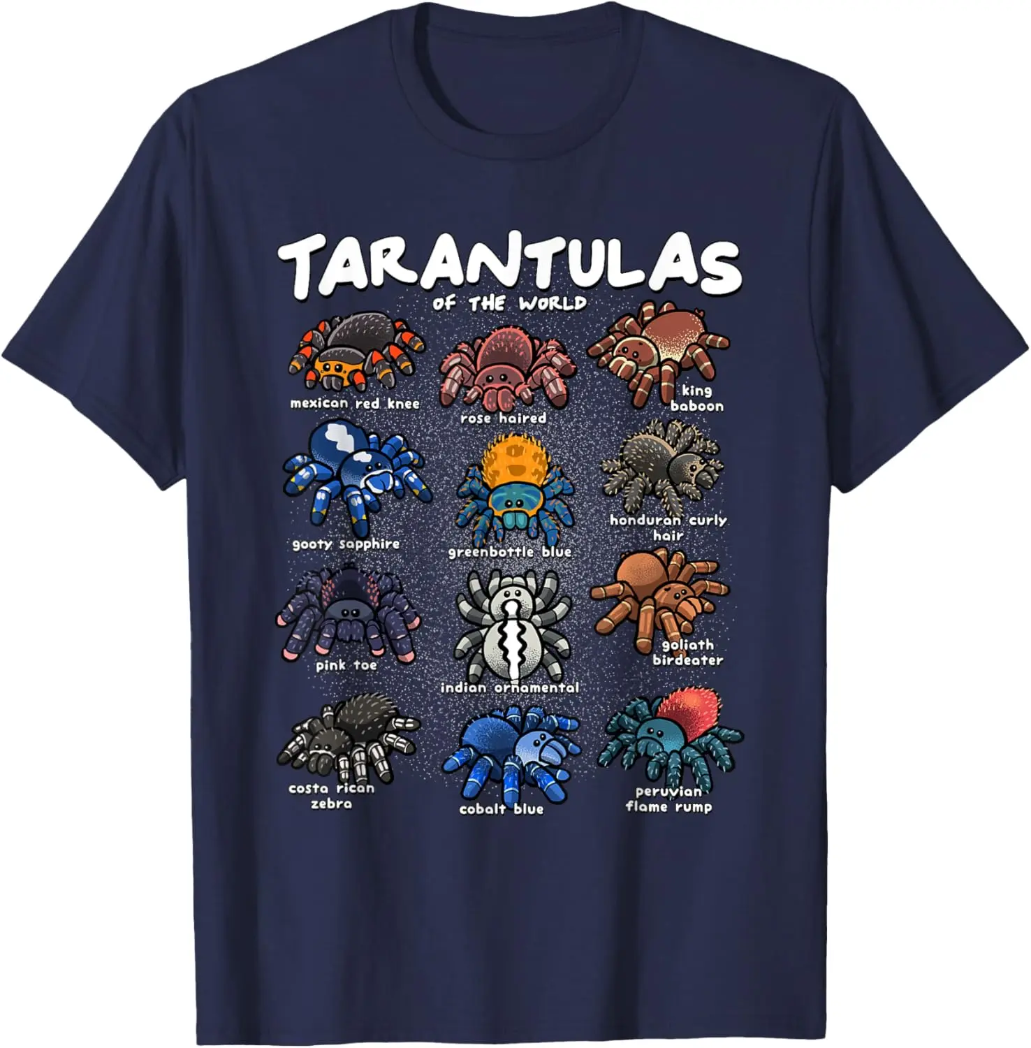 Tarantulas Animals of the World T-Shirt, Tarantulas Lover Gift