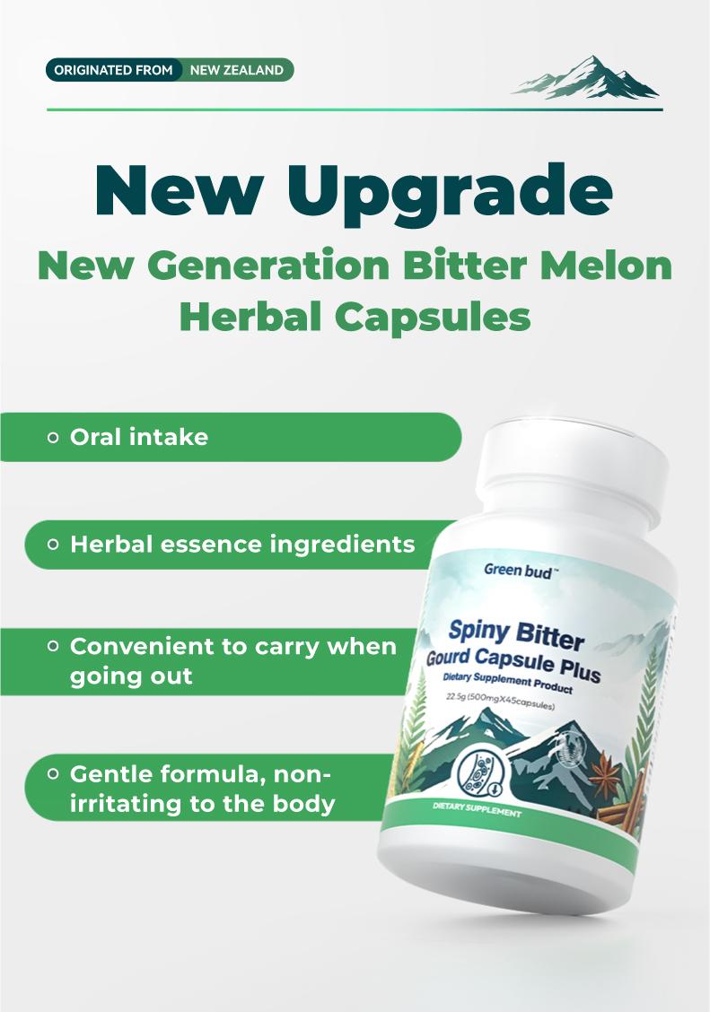 Spiny Bitter 1 Gourd Capsule Plus natural herbal bitter gourd extract, used for overall body balance care#Summervibes