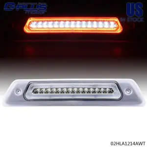 Fit For 2009-2014 Ford F150 Rear Roof LED Third Brake Light Chrome Cargo Lamp Bar