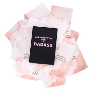 Badass Affirmation Cards for Women Men Daily Motivational and Inspirational Cards with Unique Designs and Daily Inspirations Empowering Words Positive Reinforcement