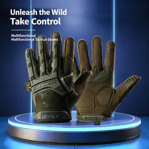 Breathable Multifunctional Tactical Gloves with Enhanced Impact Protection & Anti-Slip Grip, Durable Wear-Resistant Material, Adjustable Fit, Perfect for Outdoor Sports, Cycling, Hiking, Tactical Training and Everyday Work