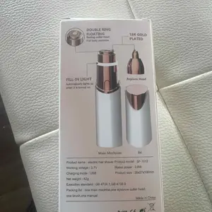 2 in 1 facial & eyebrow hair trimmer,Electric Eyebrow Trimmer, Lip Facial Body Hair Removal Tool, Facial Hair Care Tool, Electric Shaver Women, Eyebrow, Epilator Hair Remover