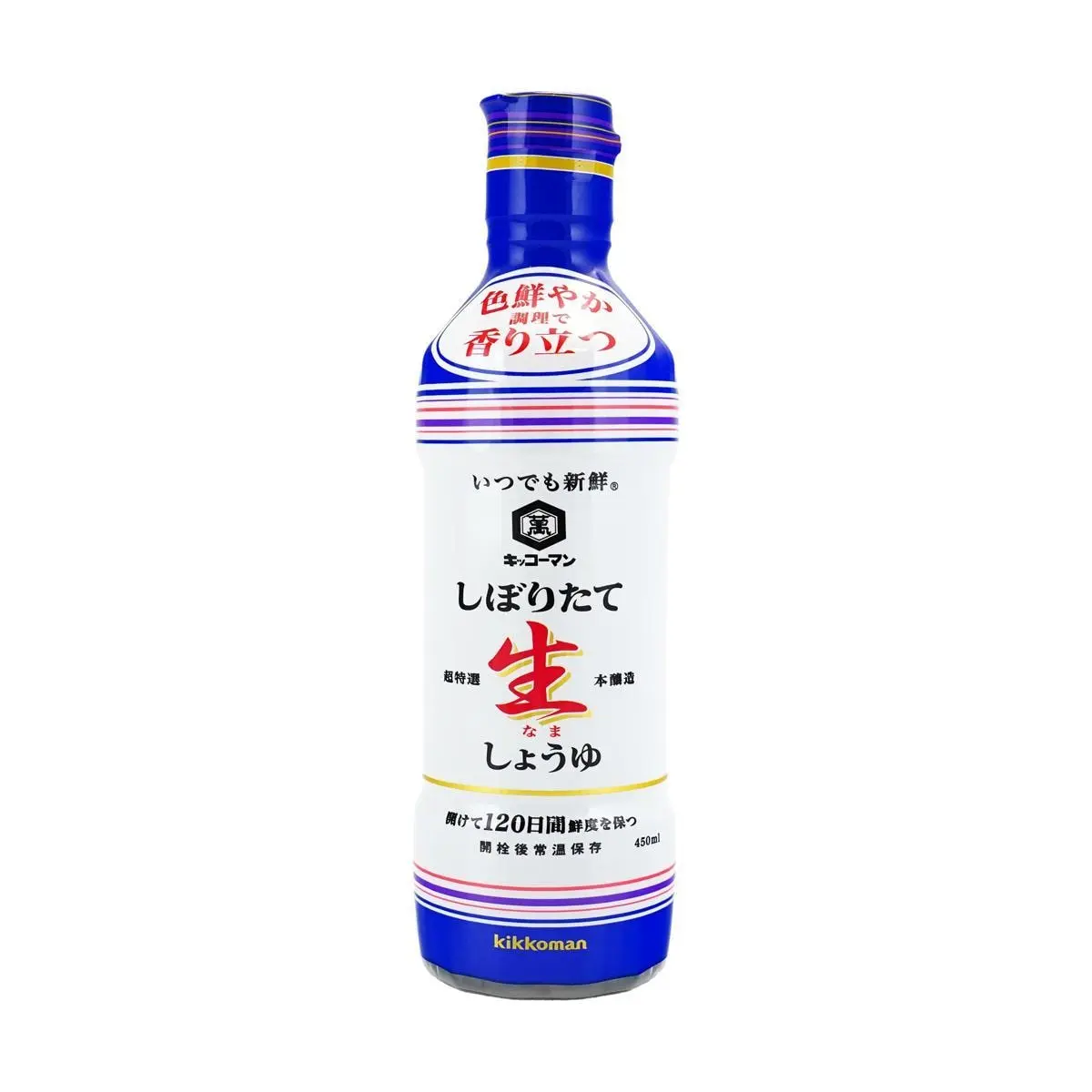 Kikkoman Naturally Brewed Soy Sauce - 450ml, Authentic Japanese Shoyu for Umami Flavor