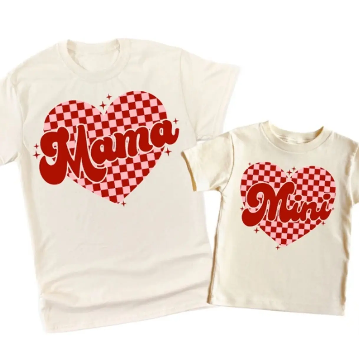 Mama Mini Matching Valentine Shirts, Mama and Mini Tees, Valentine Heart Shirts, Gifts for Her