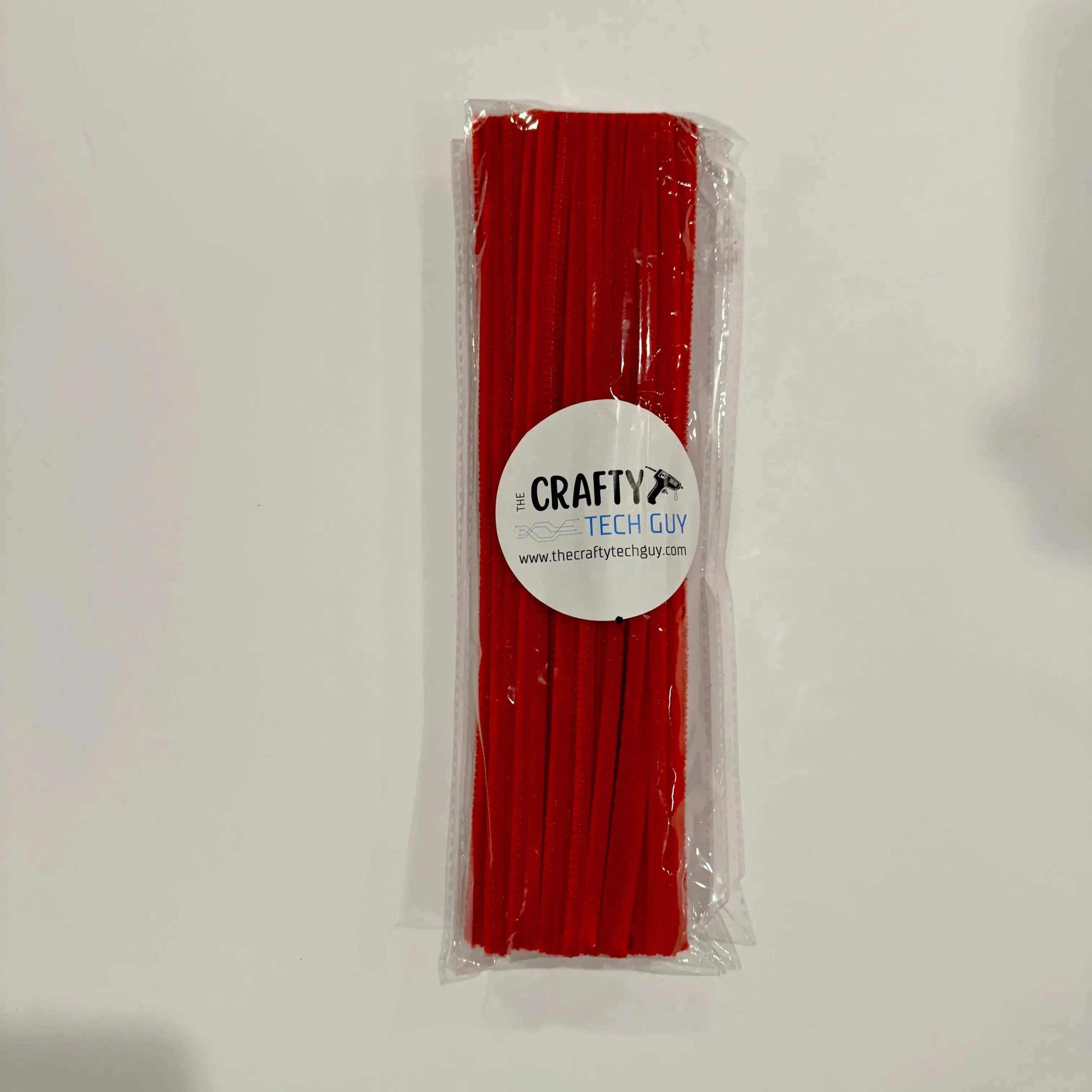 12 Inch Red Chenille Stem Pipe Cleaner 100 Pack