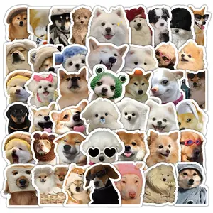 100pcs Realistic Dog Stickers Style Cute Puppy Animal Hand Account Decoration Decals, Adorable Pet Themed Decorative Sticker Set