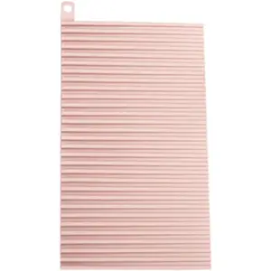 Folding Washboard Silicone Foldable Washboard Manual Washboard Portable Laundry Board Non-Slip Washboard for Laundry Washing Clothes Household (Pink) PP