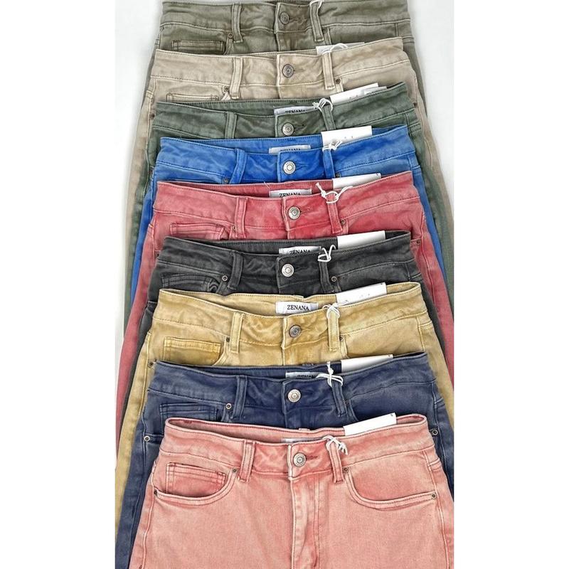 ***DOORBUSTER*** It's About Time 2 Colored Denim Wide Leg Jeans in Ash Pink