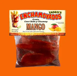 Enchamoyados - Mango Slices with Chili and Chamoy