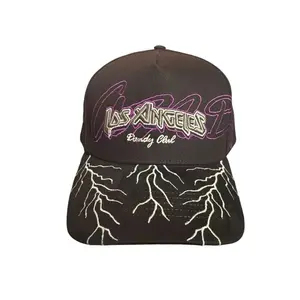 Dandy Hats La Dandy Club Los Angeles Purple Storm Glow-in-the-Dark