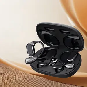 Wireless Earphones Two Pairs Half In-Ear + Over-The-Ear, Long Battery Life, Comfortable Wear, High Aesthetic, Essential for Business Travel