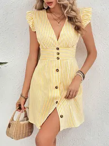 Sexy V-Neck UltraShort  Summer Women Dresses