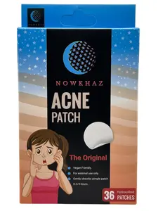 NOWKHAZ Acne Patch – Hydrocolloid Pimple Patches (36 Count) | Fast-Acting Spot Treatment for Clear Skin