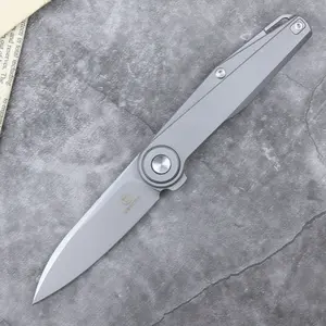 DEFCON Knives FULCRUM Titanium Leverage Lock Pocket Knife with Bohler M390 Blade