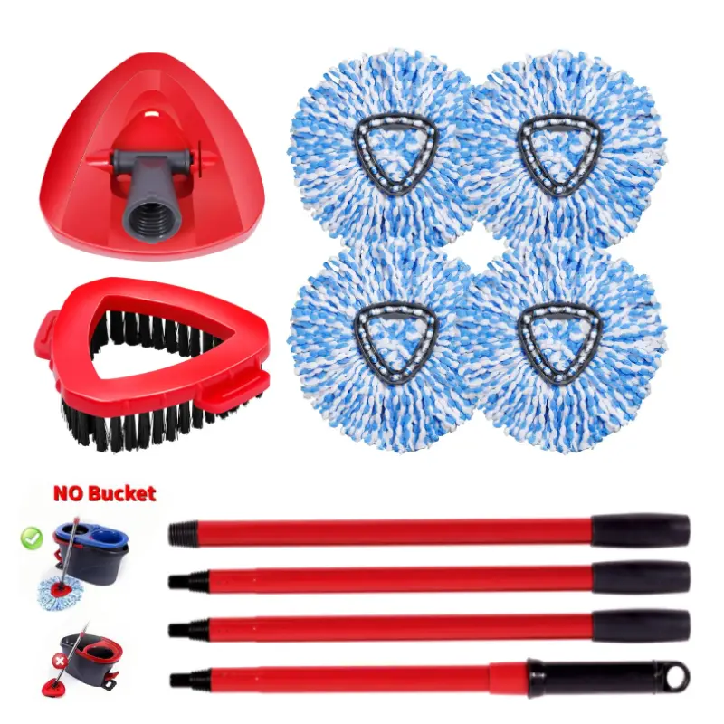 4+3 Swivel Handle Mop Set