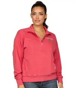Ohio State Buckeyes Camille 1/2 Zip Washed Fleece