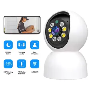 3MP 2K Window Camera,2.4GHz & 5GHz WiFi Indoor Cameras for Home Security with  Night Vision,Person & Motion Detection,24/7 Recording,Easy & Quick Install