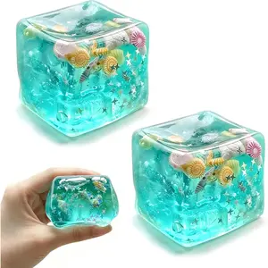 Slow Rising Ice Cube Squishy Stress Cube – Sensory Fidget Toy for Anxiety Relief, Focus & Relaxation – Fun, Durable, and Perfect for Adults & Kids