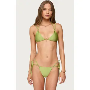 Edikted Women's Neve Triangle Bikini Top