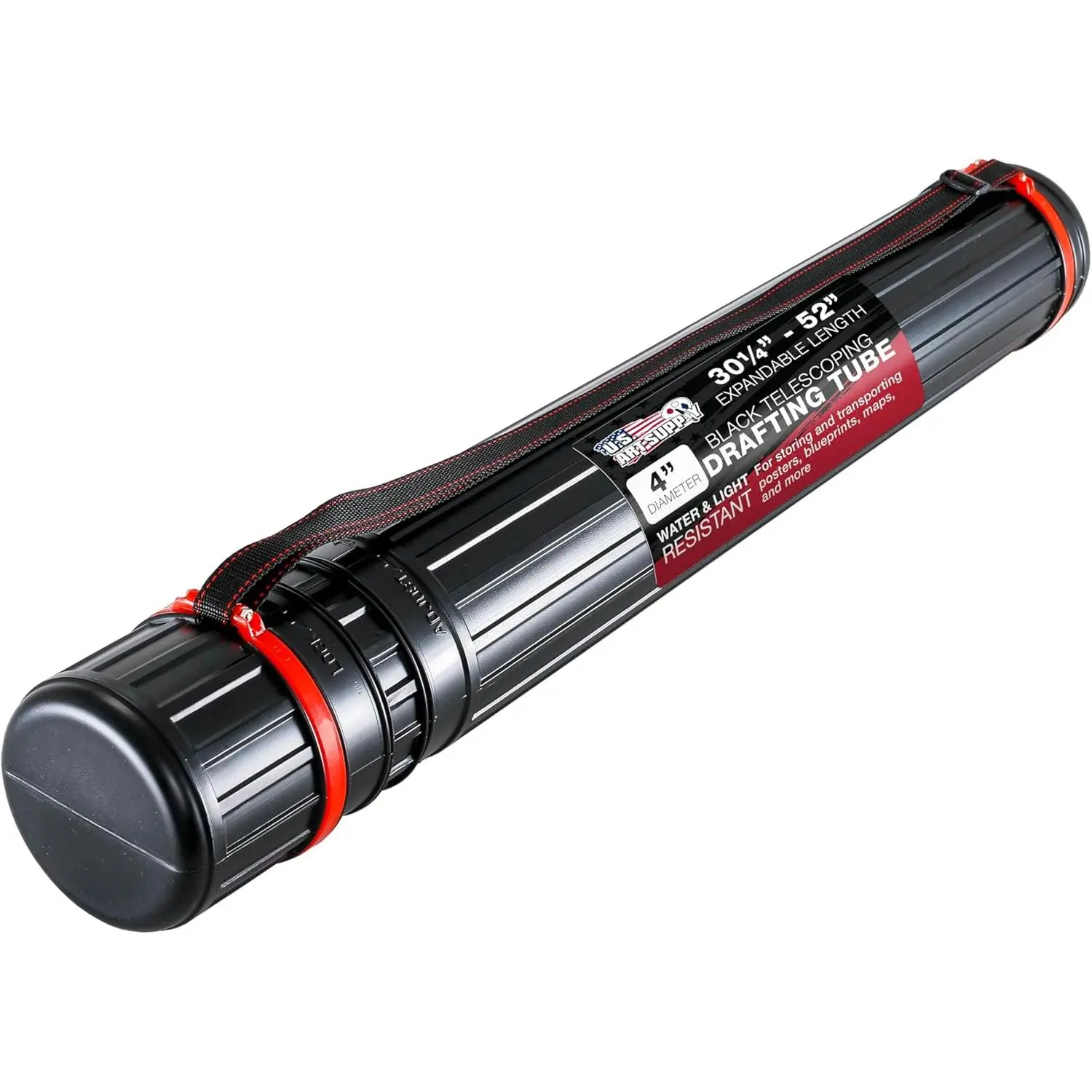 Durable Expandable Poster Tube - 30.25in-52in Length, 4in Diameter, Adjustable Art Transport & Document Storage Carrier for All Seasons