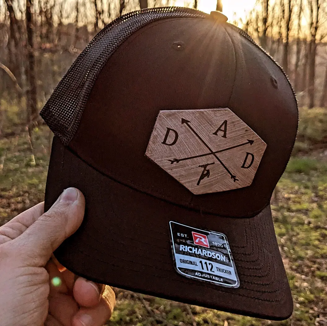 Lineman Dad Snapback Hat with Leather Patch, Adjustable Snap Back Design
