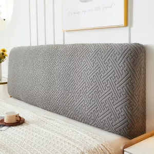 Modern Fabric Headboard Protector Cover, Dustproof Stretchable Bed Frame Wrap (height 50-60cm), Washable Home Decor, Easy Maintenance