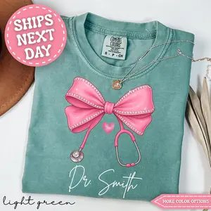 Comfort Colors Personalized Doctor Shirt Custom Doctor Gift for Doctor Graduation Gift for DR shirt Doctor Tshirt Doctor T Shirt Doctor Tee