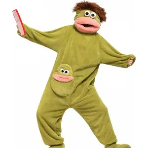 Funny Big Mouth Monster Hoodie Blanket, Soft Flannel Fleece Onesie Pajamas, Loose Wearable Pullover Loungewear for Men Women, Ideal for Home Party Father's Day Gift, One Size