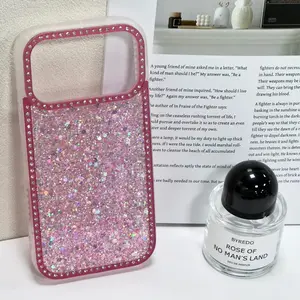 Luxury rhinestone fashion phone cover, flash diamond border anti drop case, suitable for iPhone 17/16/15/14/13/12/11 Pro Max Plus Air, protective case, holiday gift,  rhinestone cell phone case, beautiful mobile phone case, fashion enthusiast