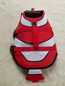Striped Pet Life Jacket – Red